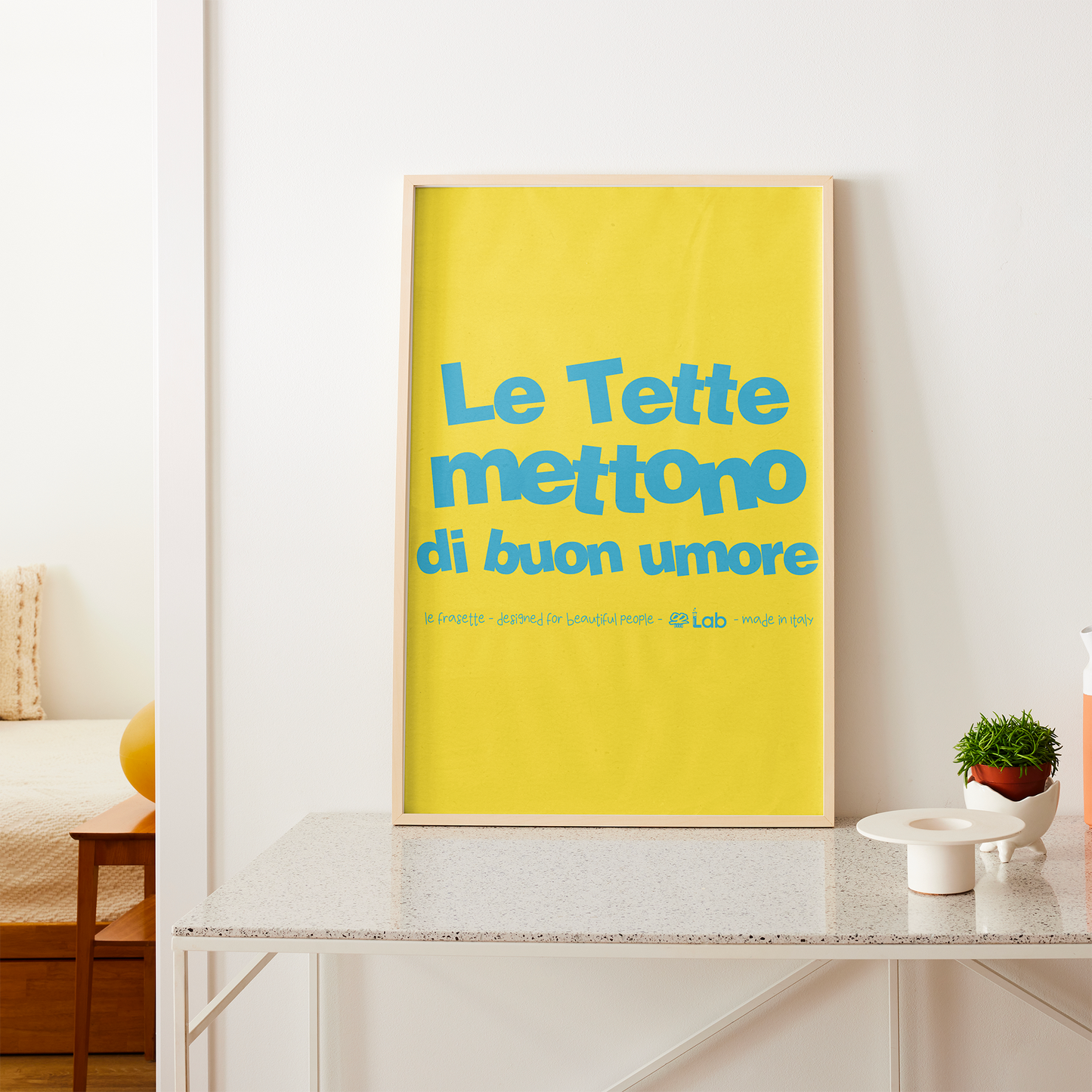 LE TETTE METTONO DI BUON UMORE - 30X40