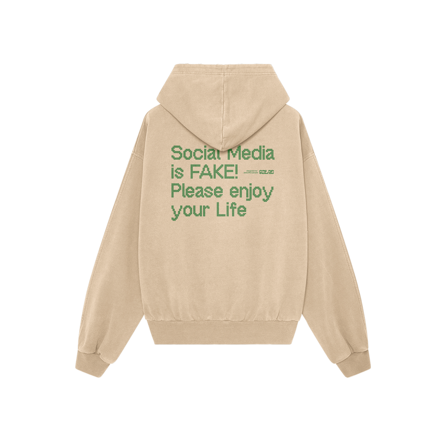 SOCIAL MEDIA IS FAKE! - BEIGE