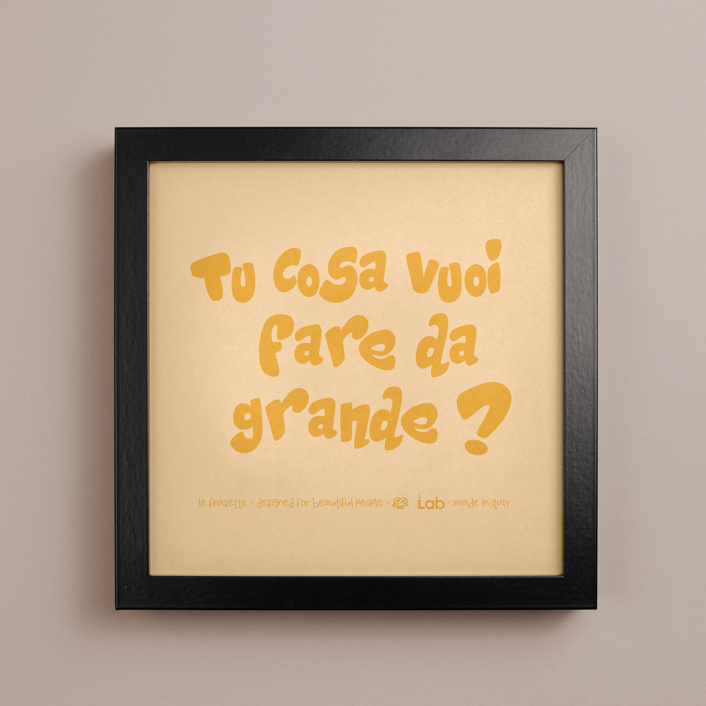 TU COSA VUOI FARE DA GRANDE ? - POSTER - 20X20
