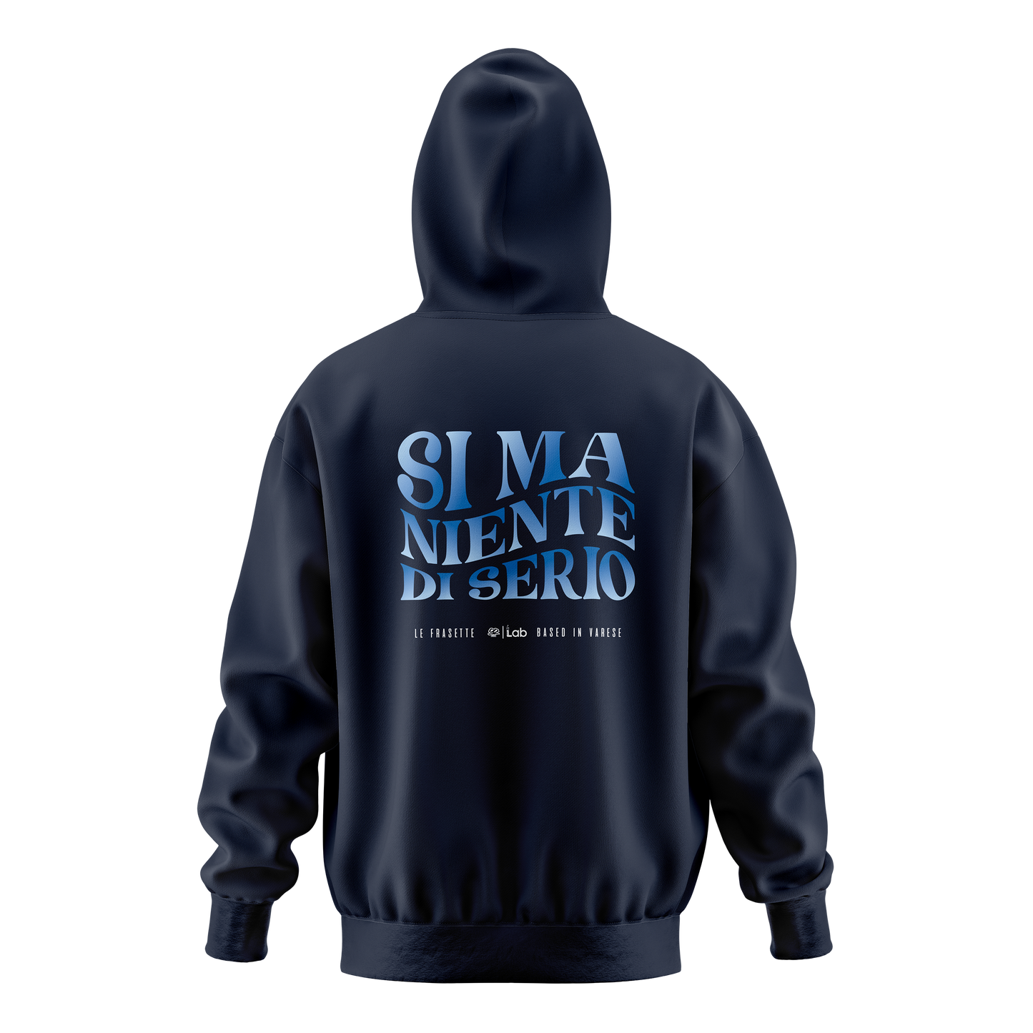 HOODIE SI MA NIENTE DI SERIO NAVY