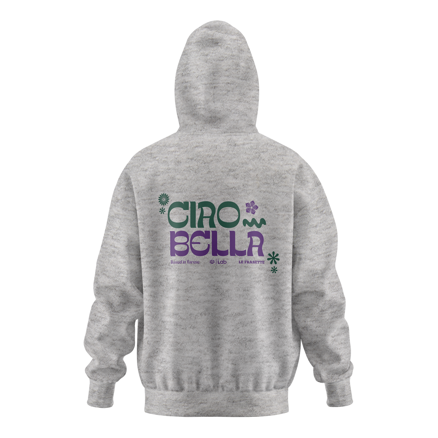 HOODIE CIAO BELLA GRIGIO
