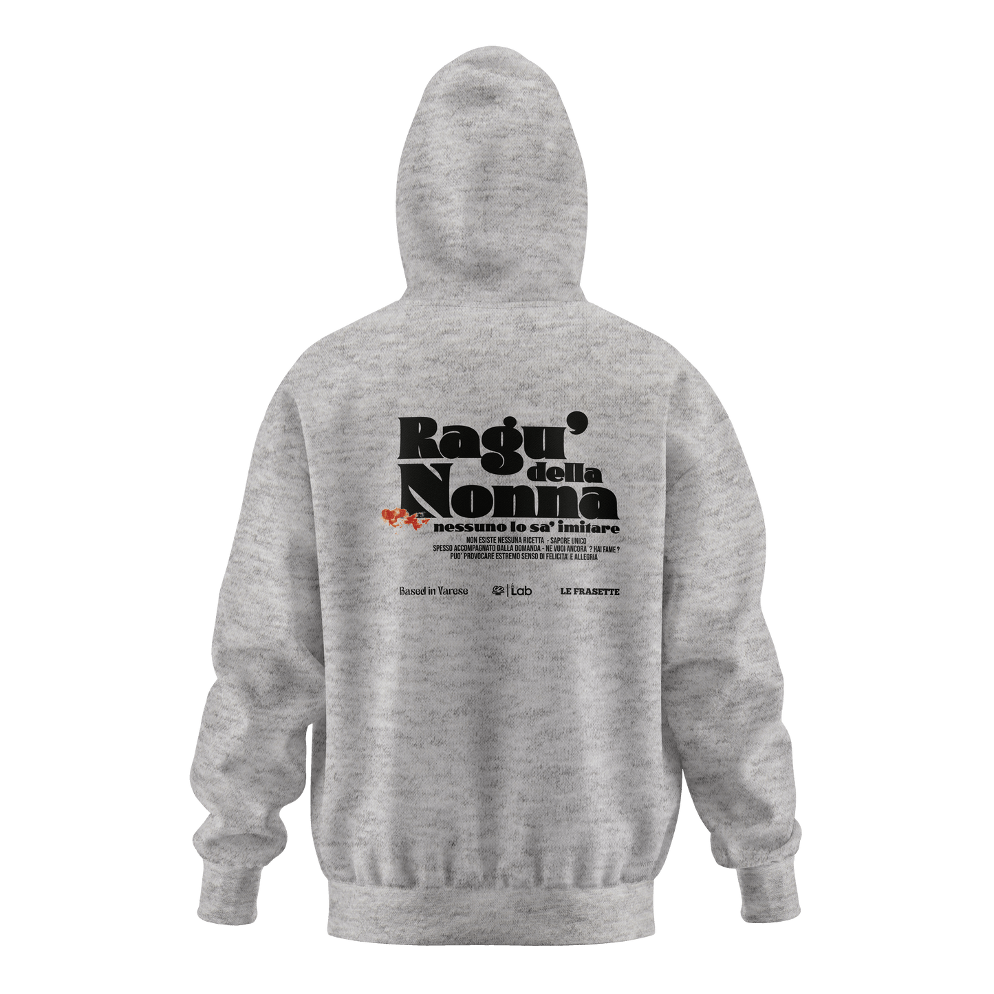 HOODIE RAGU' DELLA NONNA GRIGIO
