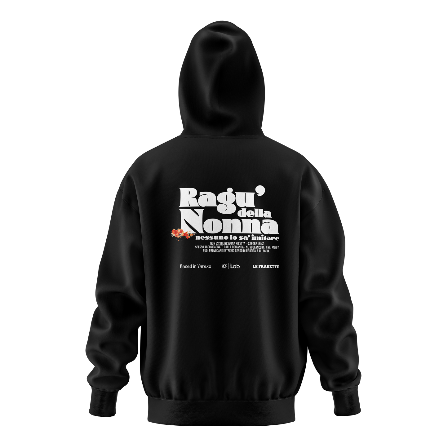 HOODIE RAGU' DELLA NONNA BLACK