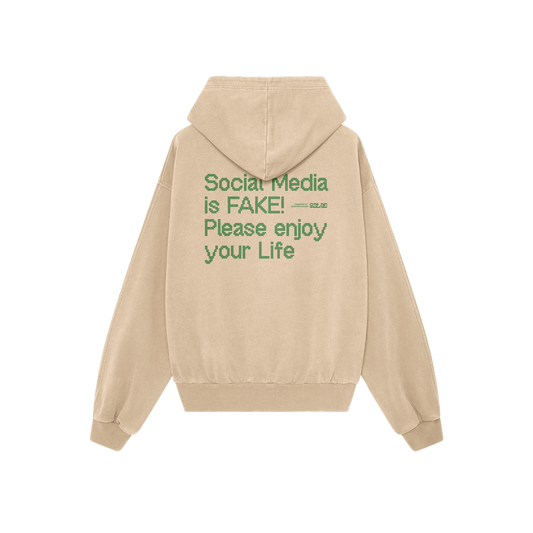 SOCIAL MEDIA IS FAKE!  - BEIGE