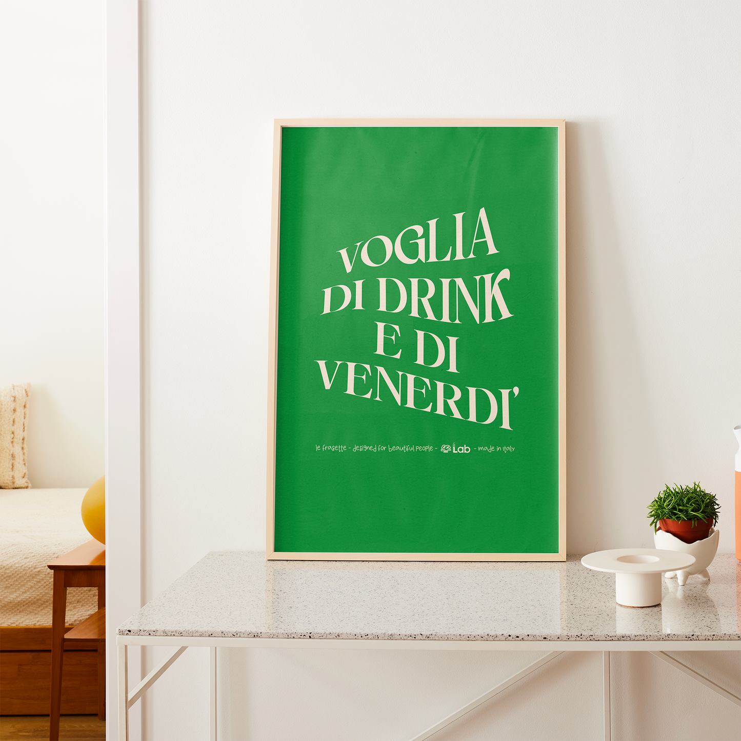 VOGLIA DI DRINK E DI VENERDI'  - POSTER - 30X40