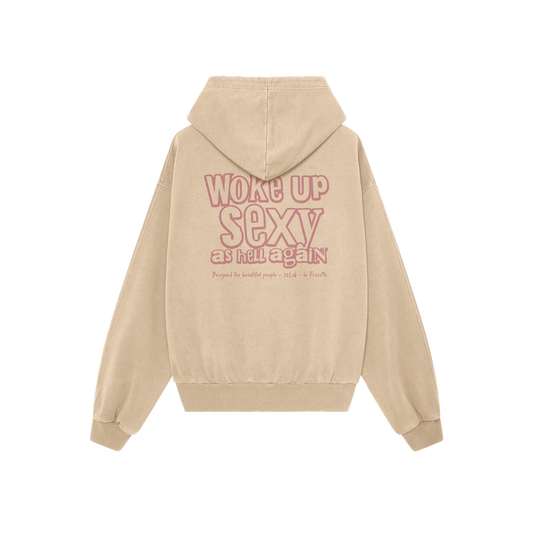WOKE UP SEXY AS HELL AGAIN - BEIGE