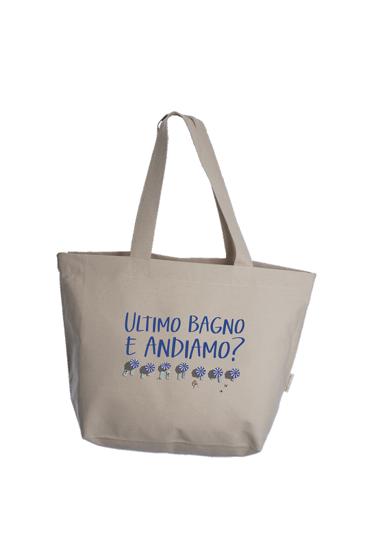 TOTE BAG - ULTIMO BAGNO E ANDIAMO?
