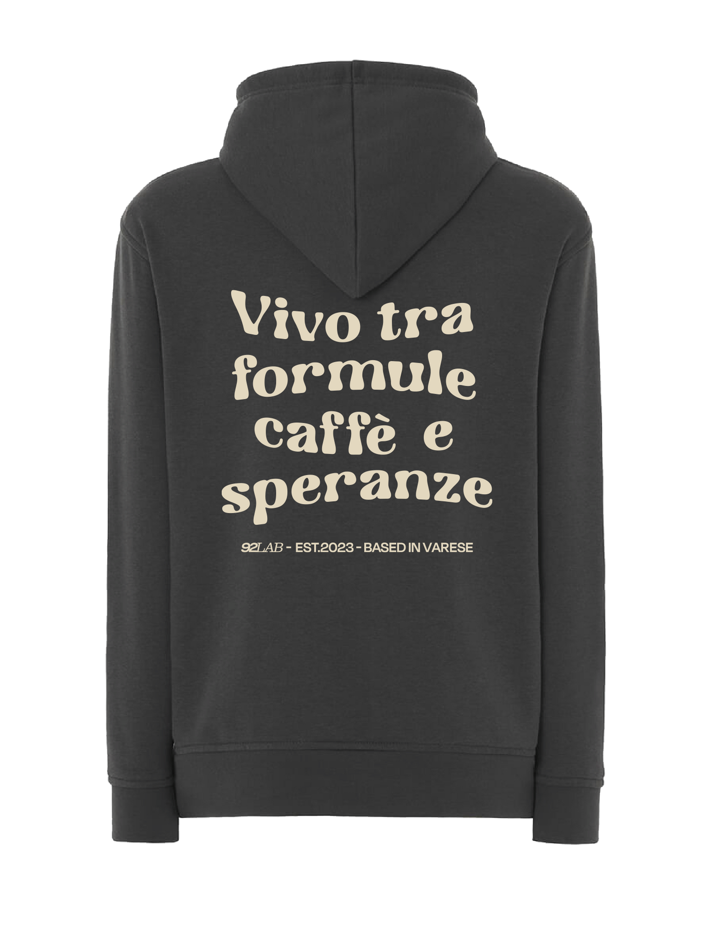 Vivo tra formule caffè e speranze   - Dark grey